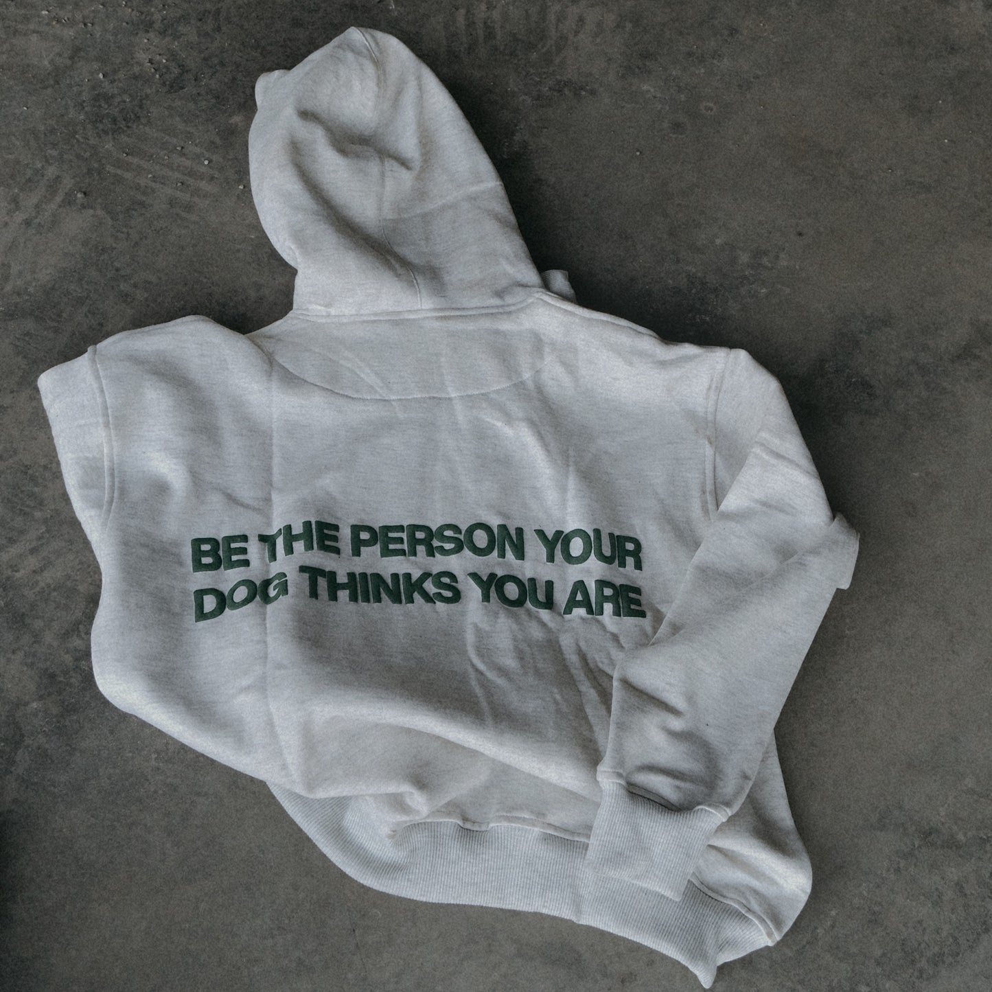 Be The Person Your Dog Thinks You Are Black Oversized Hoody